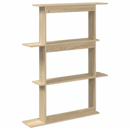 vidaXL Wall Shelving Unit Brown 100 x 20 x 126 cm Engineered Wood