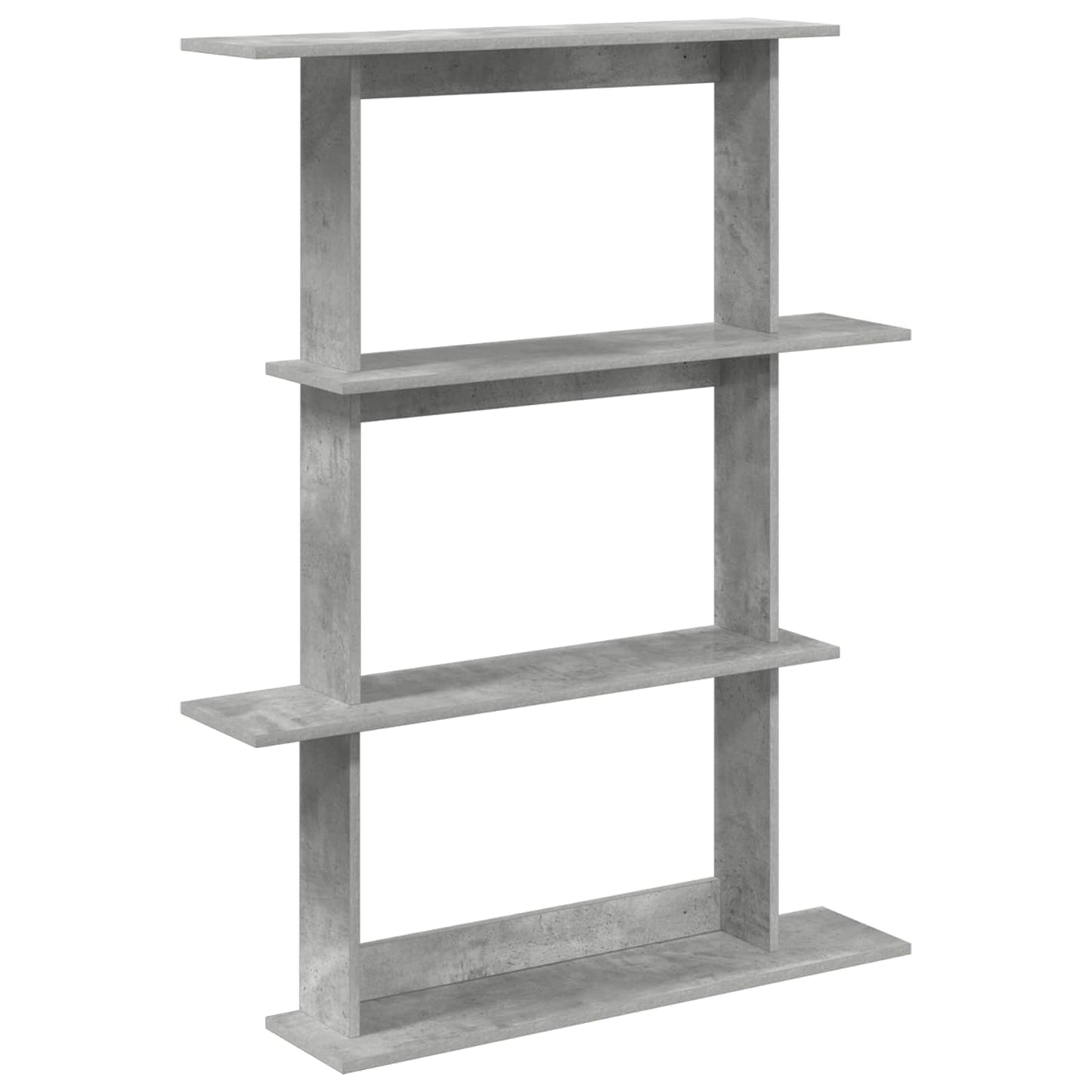 vidaXL Wall Shelving Unit Grey 100 x 20 x 126 cm Engineered Wood