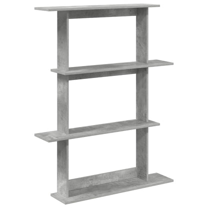 vidaXL Wall Shelving Unit Grey 100 x 20 x 126 cm Engineered Wood