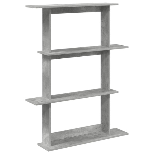 vidaXL Wall Shelf Concrete Grey 100 x 20 x 126 cm Engineered Wood