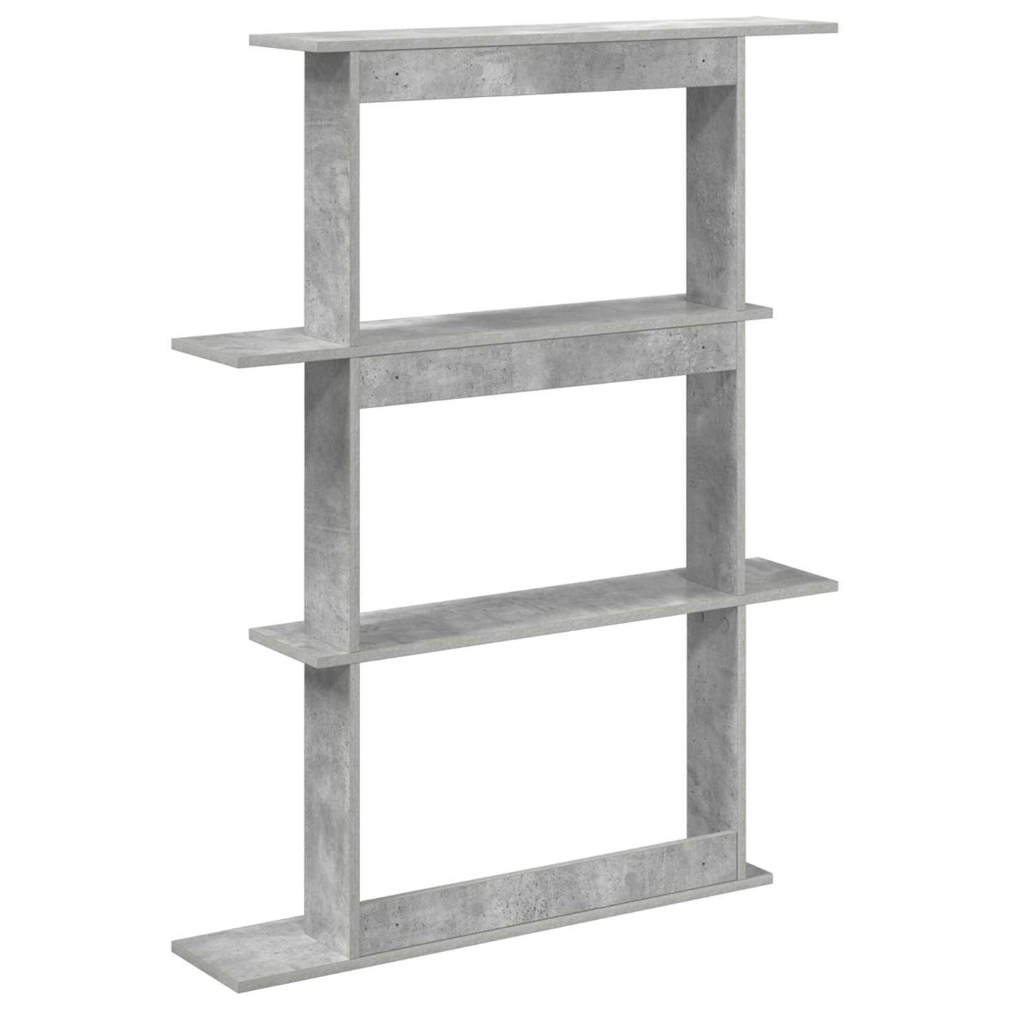 vidaXL Wall Shelving Unit Grey 100 x 20 x 126 cm Engineered Wood