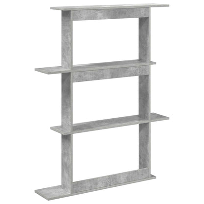 vidaXL Wall Shelving Unit Grey 100 x 20 x 126 cm Engineered Wood