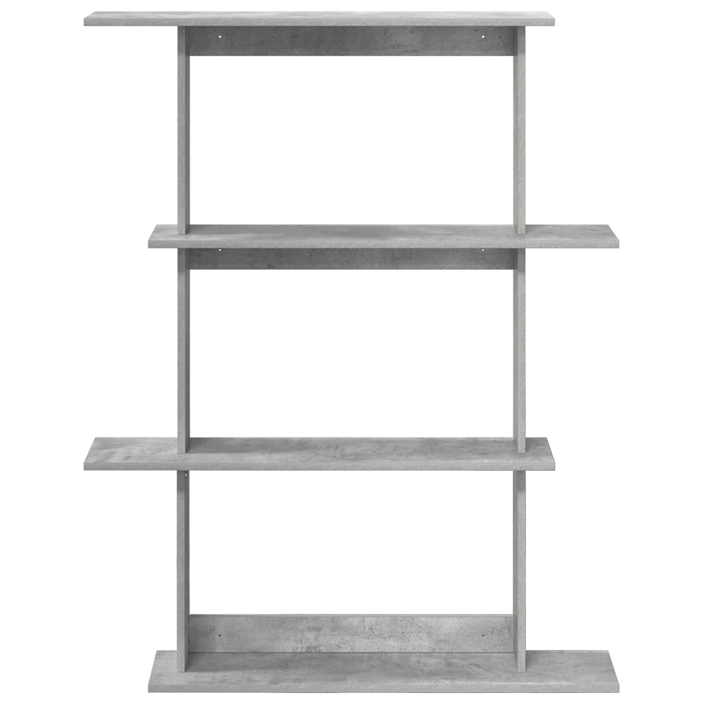 vidaXL Wall Shelving Unit Grey 100 x 20 x 126 cm Engineered Wood