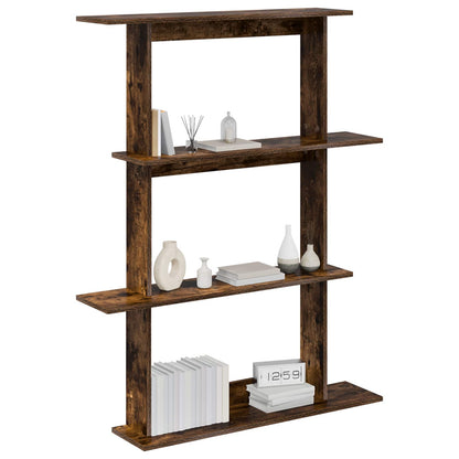 vidaXL Wall Shelving Unit Brown 100 x 20 x 126 cm Engineered Wood