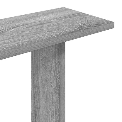 vidaXL Wall Shelving Unit Grey 100 x 20 x 126 cm Engineered Wood