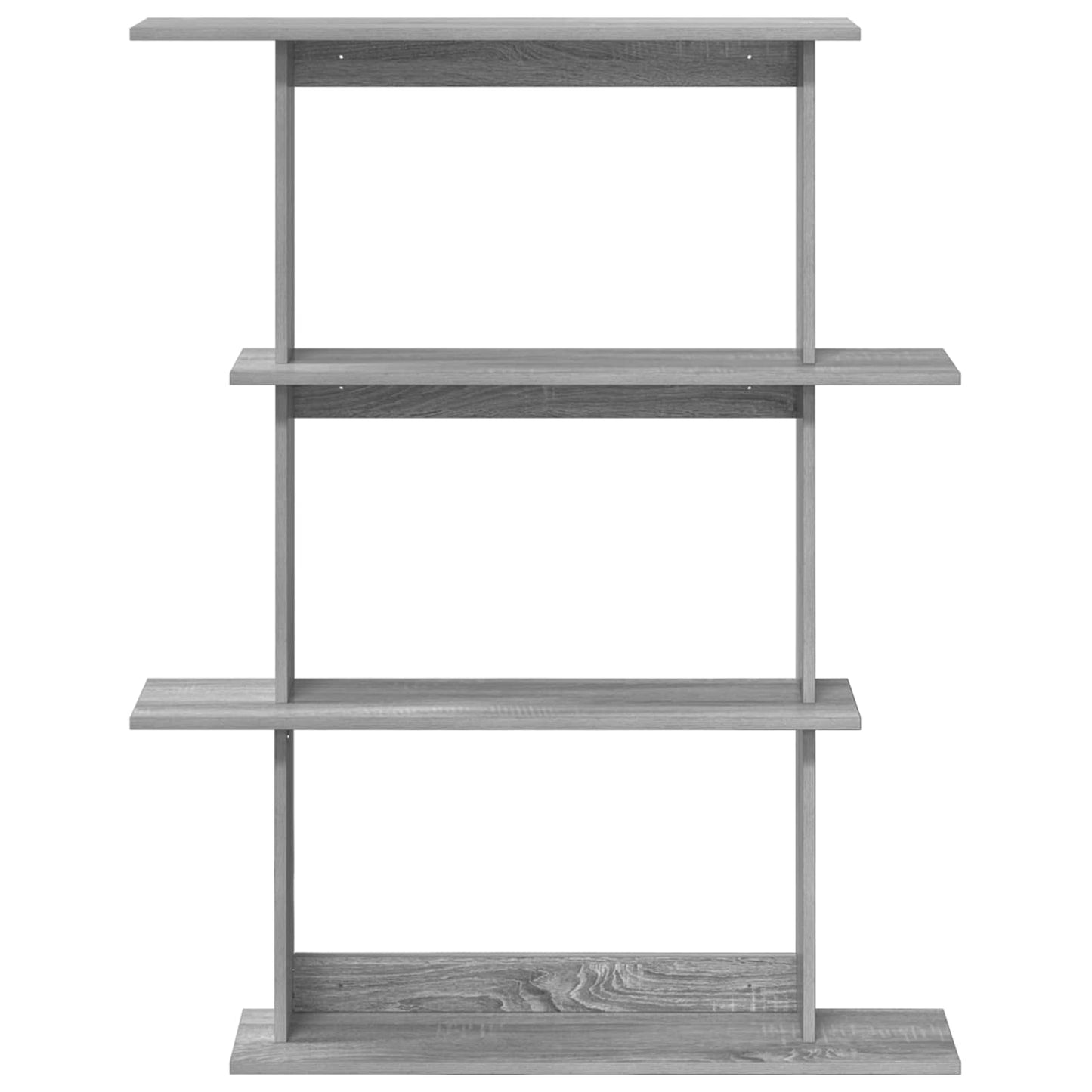 vidaXL Wall Shelving Unit Grey 100 x 20 x 126 cm Engineered Wood