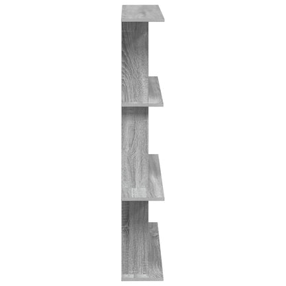 vidaXL Wall Shelving Unit Grey 100 x 20 x 126 cm Engineered Wood