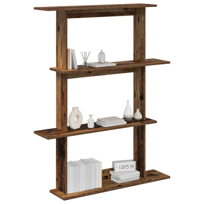 vidaXL Wall Shelving Unit Brown 100 x 20 x 126 cm Engineered Wood