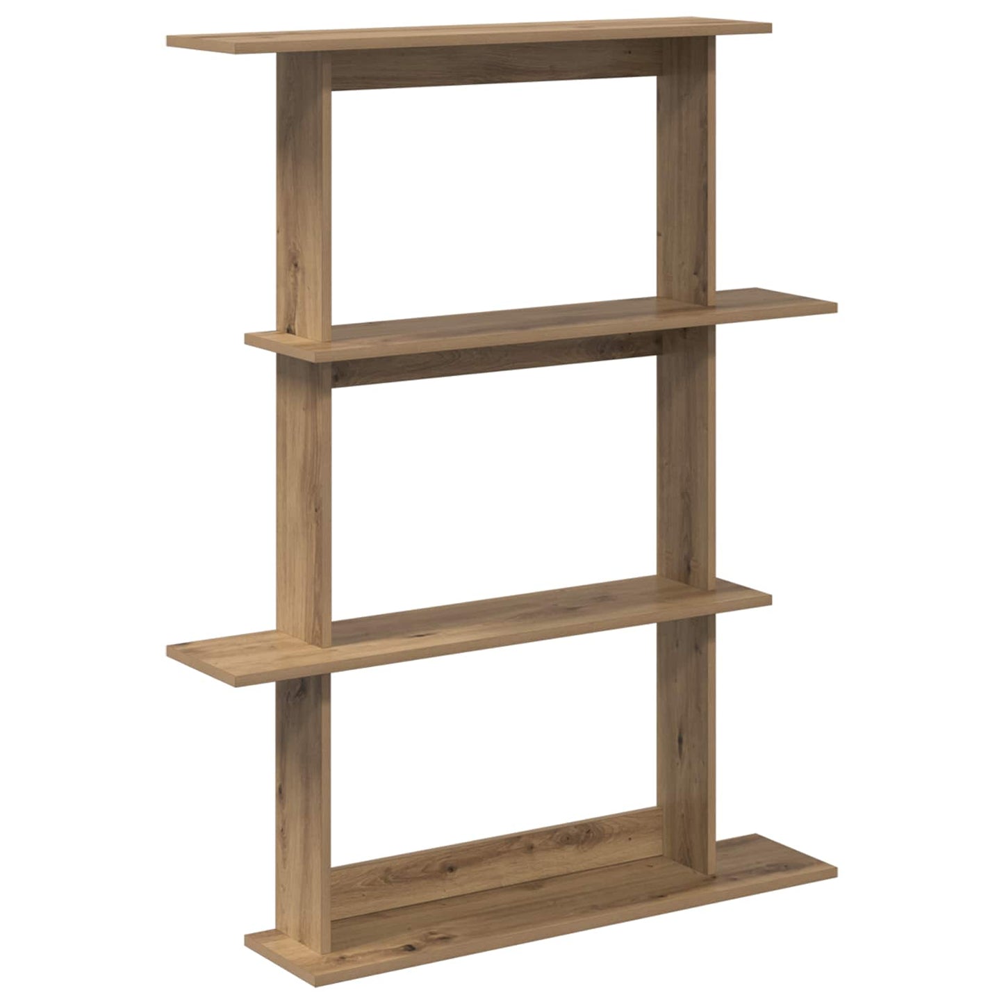vidaXL Wall Shelving Unit Brown 100 x 20 x 126 cm Engineered Wood