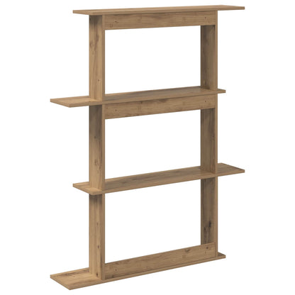 vidaXL Wall Shelving Unit Brown 100 x 20 x 126 cm Engineered Wood