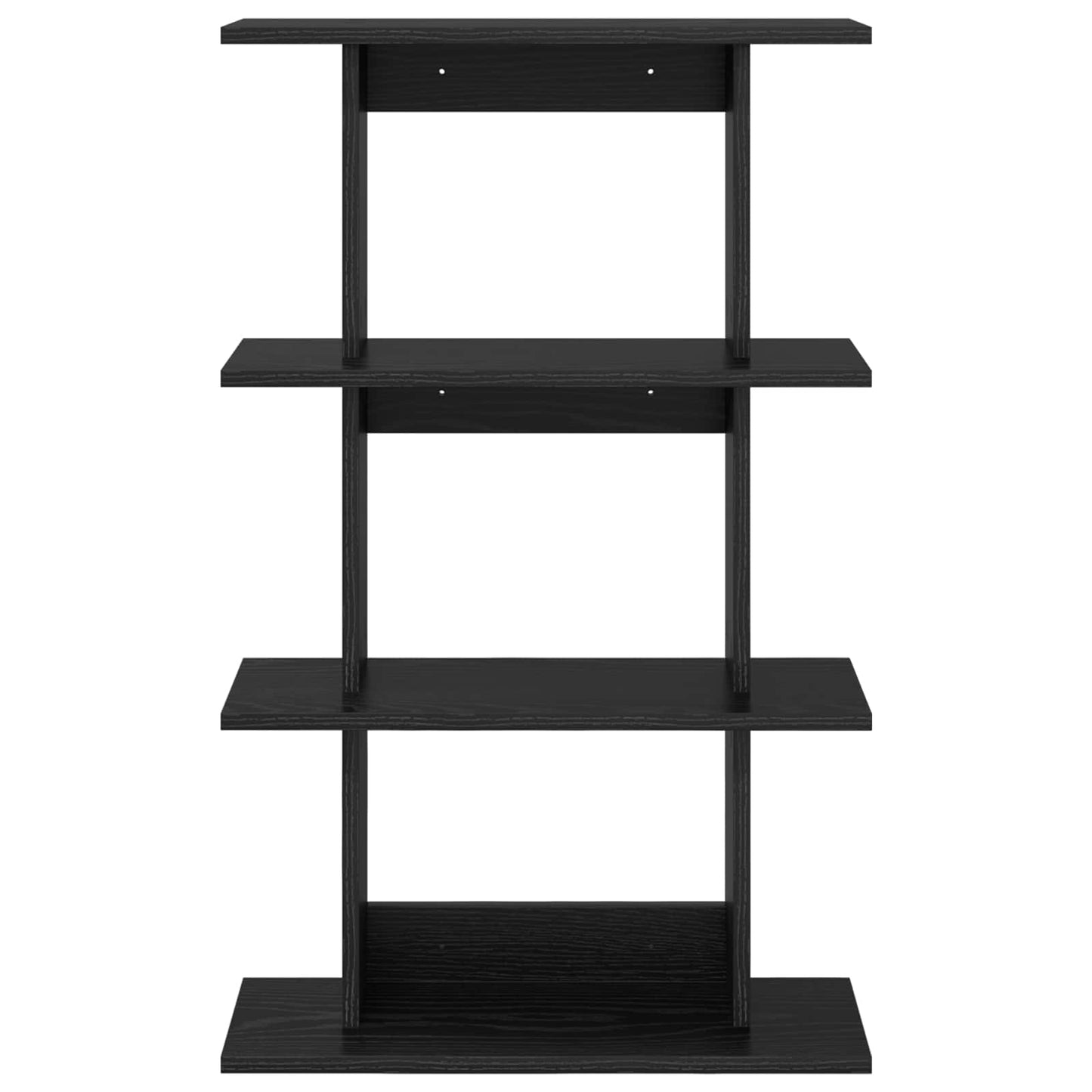 vidaXL Wall Shelf Wall-Mounted Black 56 x 20 x 90 cm Engineered Wood