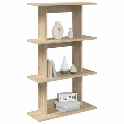 vidaXL Wall Shelf Wall-Mounted Brown 56 x 20 x 90 cm Engineered Wood