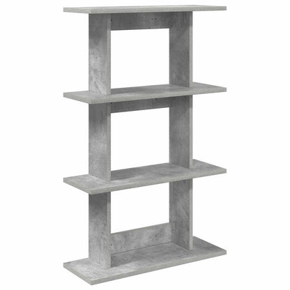 vidaXL Wall Shelf Wall-Mounted Grey 56 x 20 x 90 cm Engineered Wood