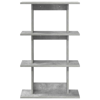 vidaXL Wall Shelf Wall-Mounted Grey 56 x 20 x 90 cm Engineered Wood