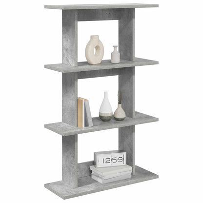 vidaXL Wall Shelf Wall-Mounted Grey 56 x 20 x 90 cm Engineered Wood