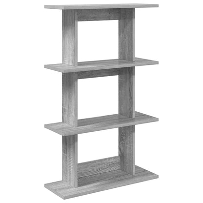 vidaXL Wall Shelf Wall-Mounted Grey 56 x 20 x 90 cm Engineered Wood