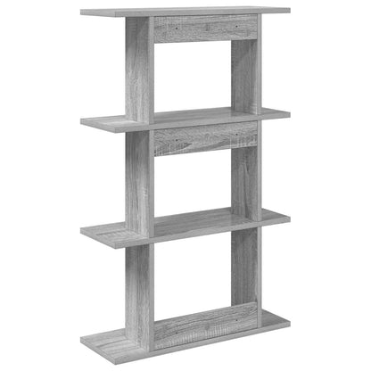 vidaXL Wall Shelf Wall-Mounted Grey 56 x 20 x 90 cm Engineered Wood