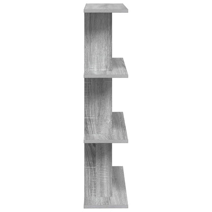 vidaXL Wall Shelf Wall-Mounted Grey 56 x 20 x 90 cm Engineered Wood