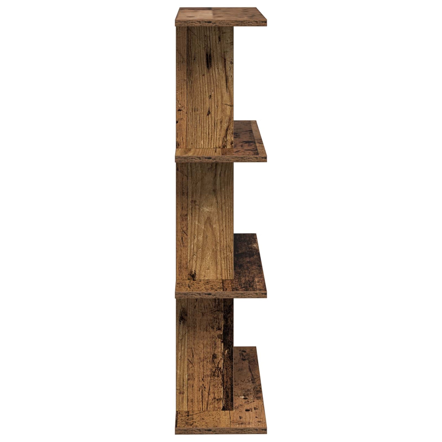 vidaXL Wall Shelf Wall-Mounted Brown 56 x 20 x 90 cm Engineered Wood