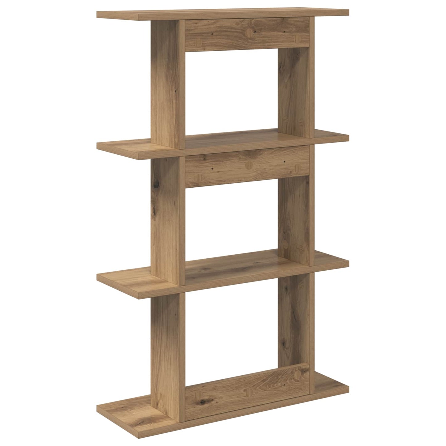 vidaXL Wall Shelf Wall-Mounted Brown 56 x 20 x 90 cm Engineered Wood