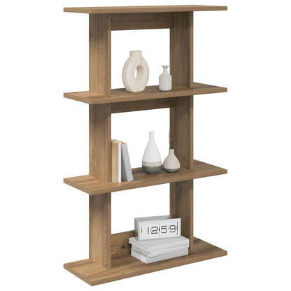 vidaXL Wall Shelf Wall-Mounted Brown 56 x 20 x 90 cm Engineered Wood