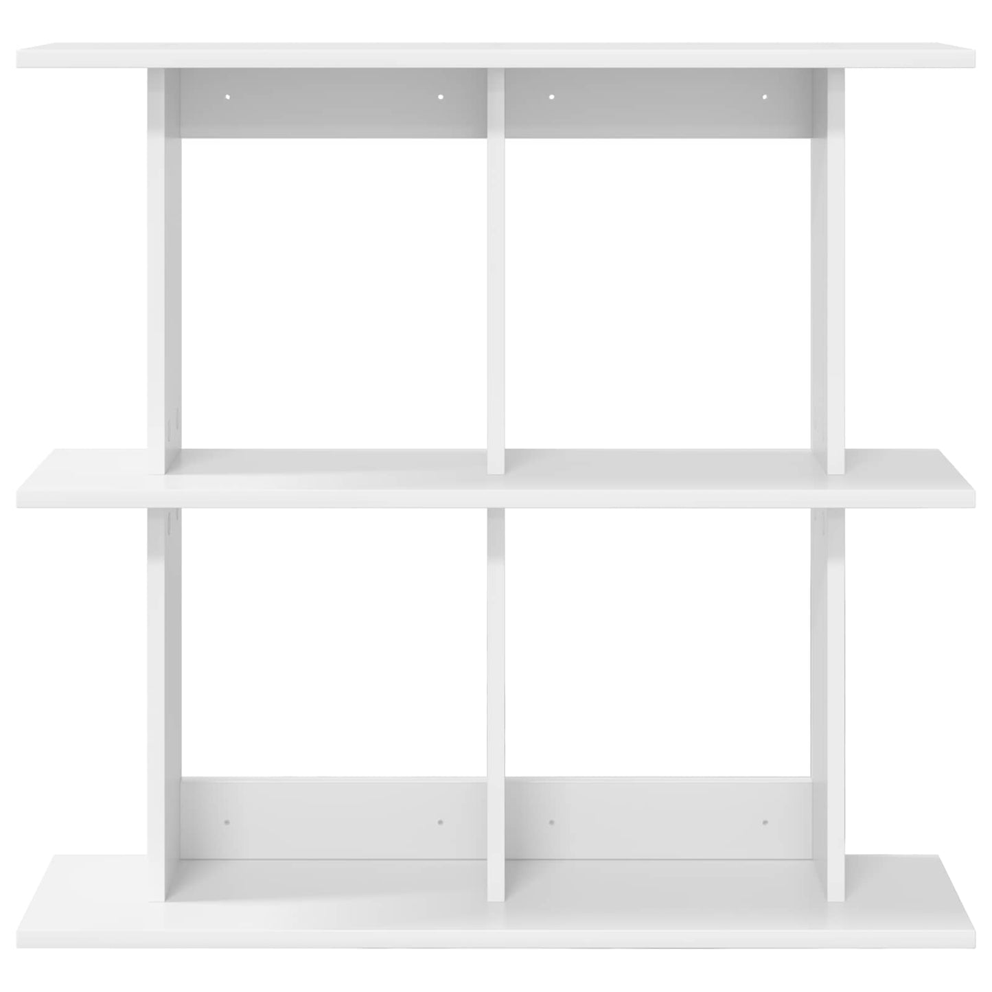 vidaXL Wall Shelf Wall-Mounted White 80 x 20 x 75 cm Engineered Wood