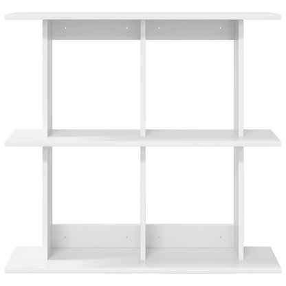 vidaXL Wall Shelf Wall-Mounted White 80 x 20 x 75 cm Engineered Wood