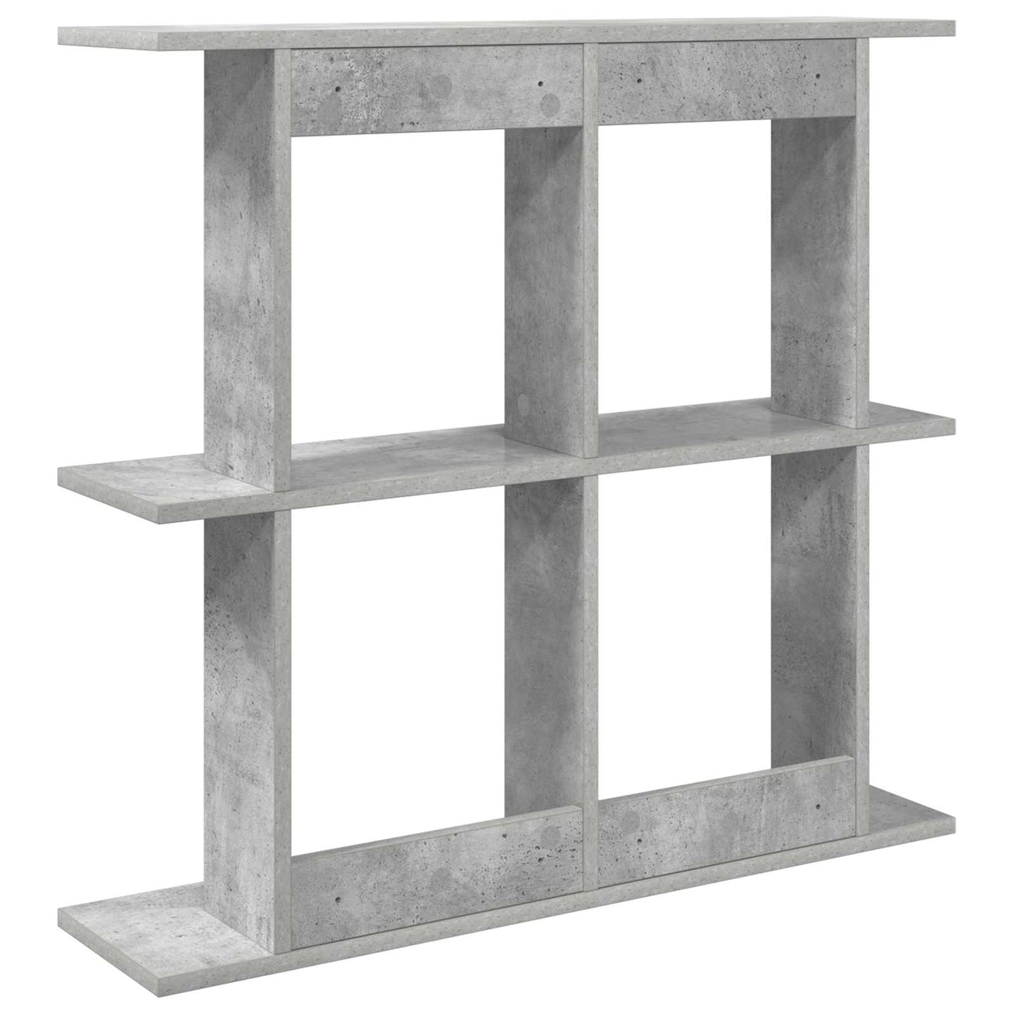 vidaXL Wall Shelf Wall-Mounted Grey 80 x 20 x 75 cm Engineered Wood