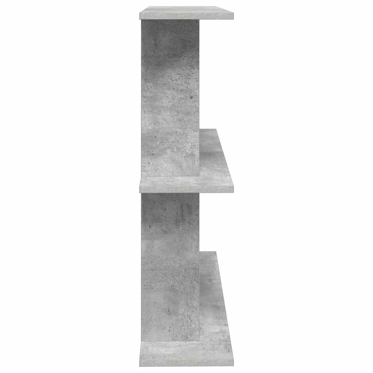 vidaXL Wall Shelf Wall-Mounted Grey 80 x 20 x 75 cm Engineered Wood