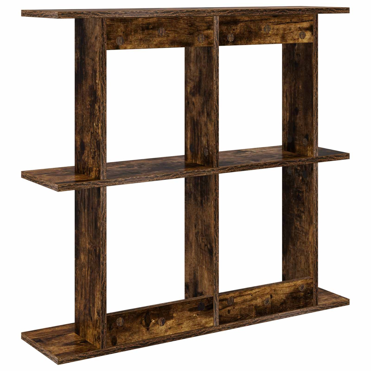 vidaXL Wall Shelf Wall-Mounted Brown 80 x 20 x 75 cm Engineered Wood