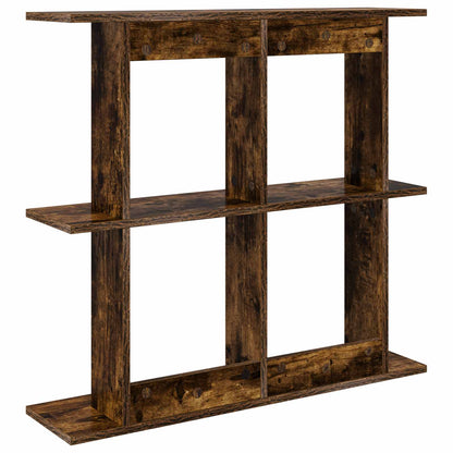 vidaXL Wall Shelf Wall-Mounted Brown 80 x 20 x 75 cm Engineered Wood