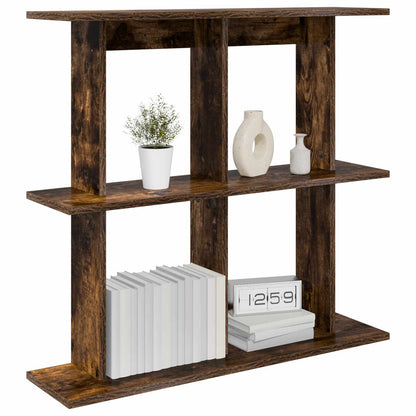 vidaXL Wall Shelf Wall-Mounted Brown 80 x 20 x 75 cm Engineered Wood