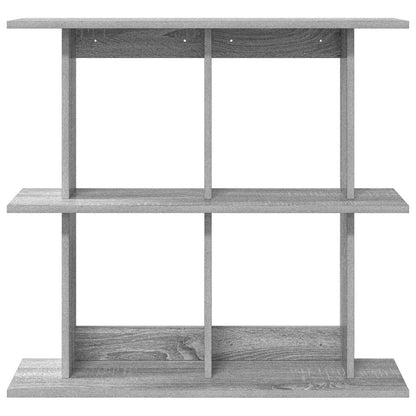 vidaXL Wall Shelf Wall-Mounted Grey 80 x 20 x 75 cm Engineered Wood