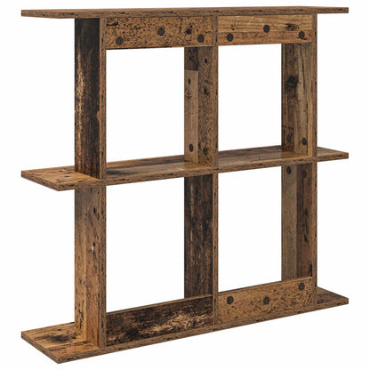 vidaXL Wall Shelf Wall-Mounted Brown 80 x 20 x 75 cm Engineered Wood