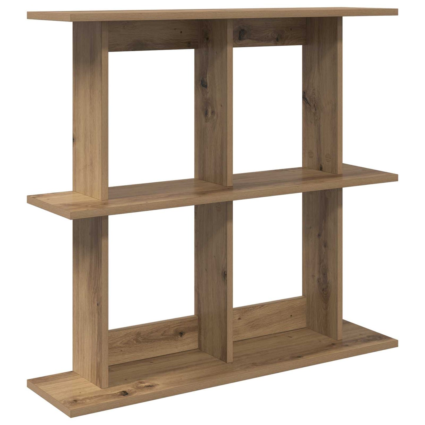 vidaXL Wall Shelf Wall-Mounted Brown 80 x 20 x 75 cm Engineered Wood