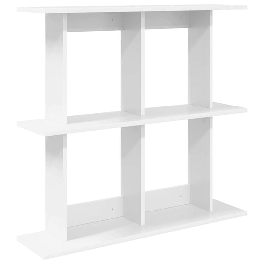 vidaXL Wall Shelf Wall-Mounted White 100 x 20 x 75 cm Engineered Wood