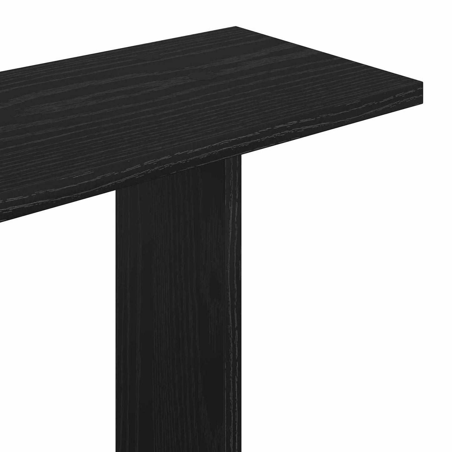 vidaXL Wall Shelf Wall-Mounted Black 100 x 20 x 75 cm Engineered Wood