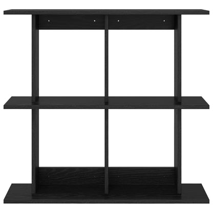 vidaXL Wall Shelf Wall-Mounted Black 100 x 20 x 75 cm Engineered Wood
