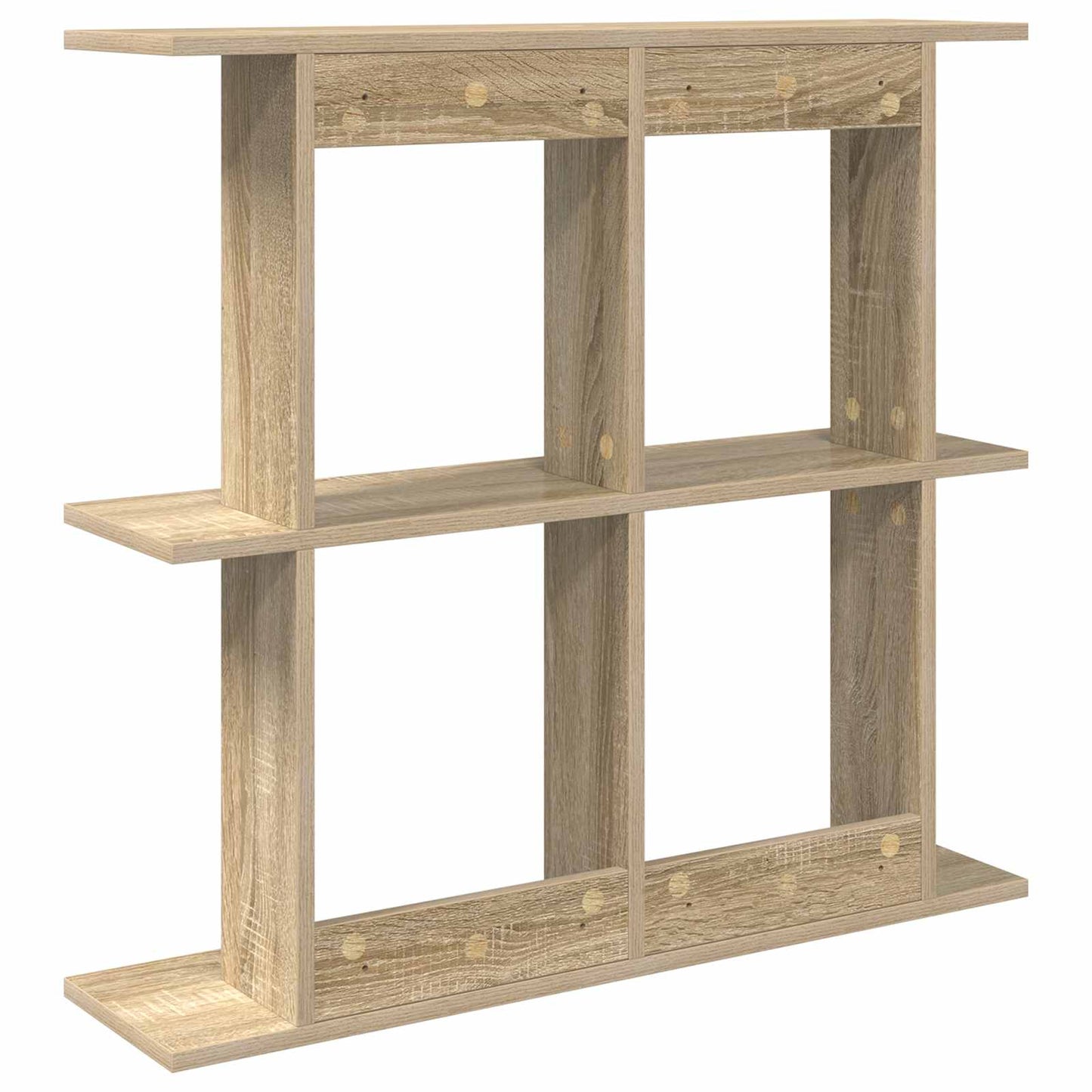 vidaXL Wall Shelf Wall-Mounted Brown 100 x 20 x 75 cm Engineered Wood