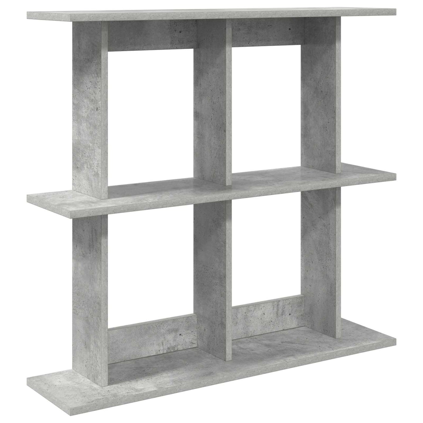vidaXL Wall Shelf Wall-Mounted Grey 100 x 20 x 75 cm Engineered Wood