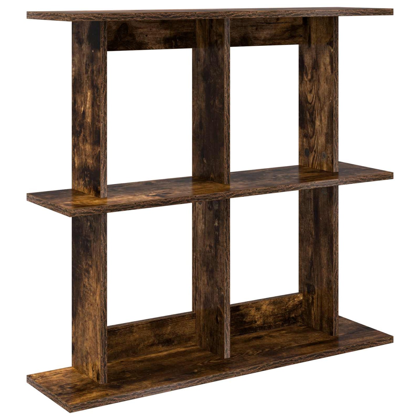 vidaXL Wall Shelf Wall-Mounted Brown 100 x 20 x 75 cm Engineered Wood