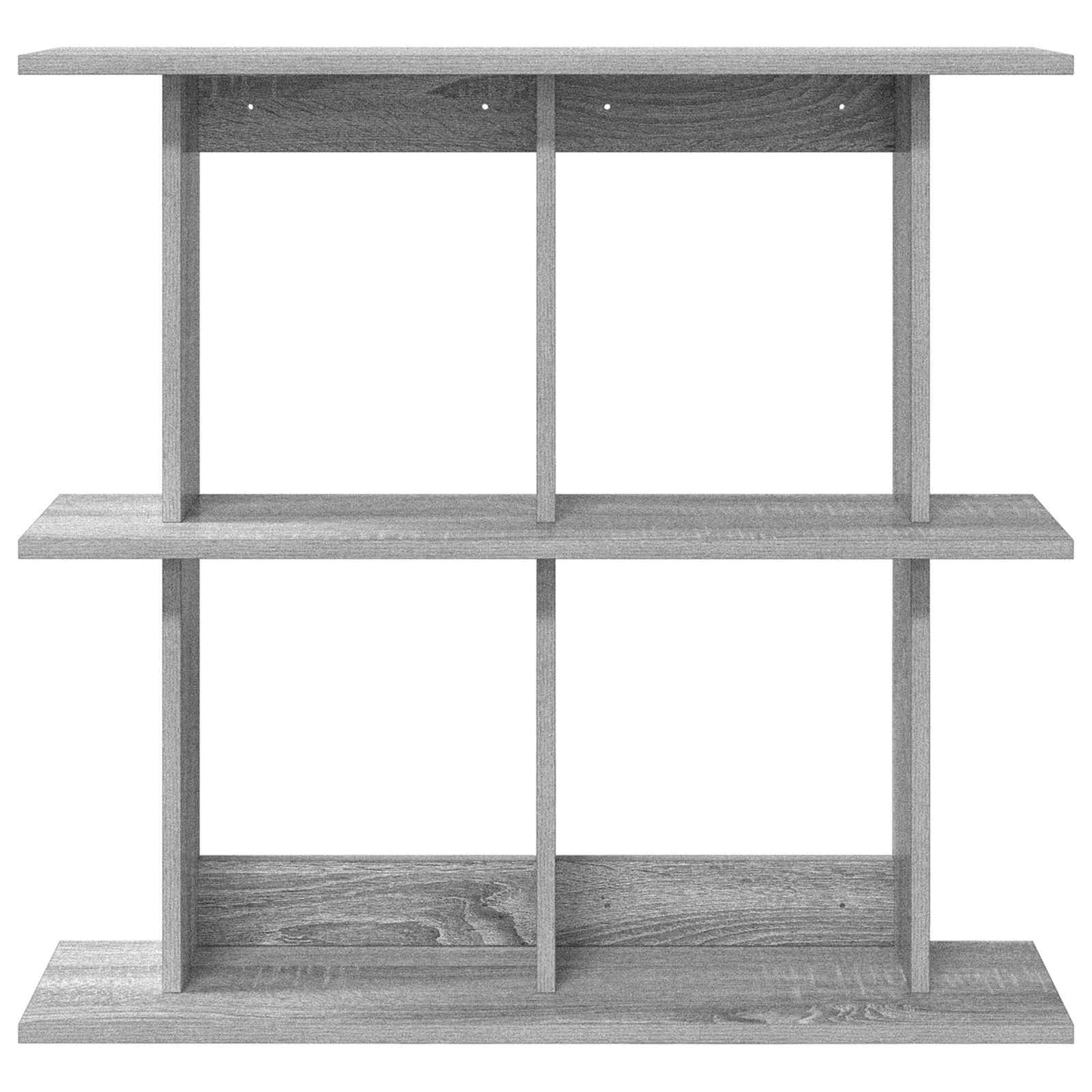 vidaXL Wall Shelf Wall-Mounted Grey 100 x 20 x 75 cm Engineered Wood