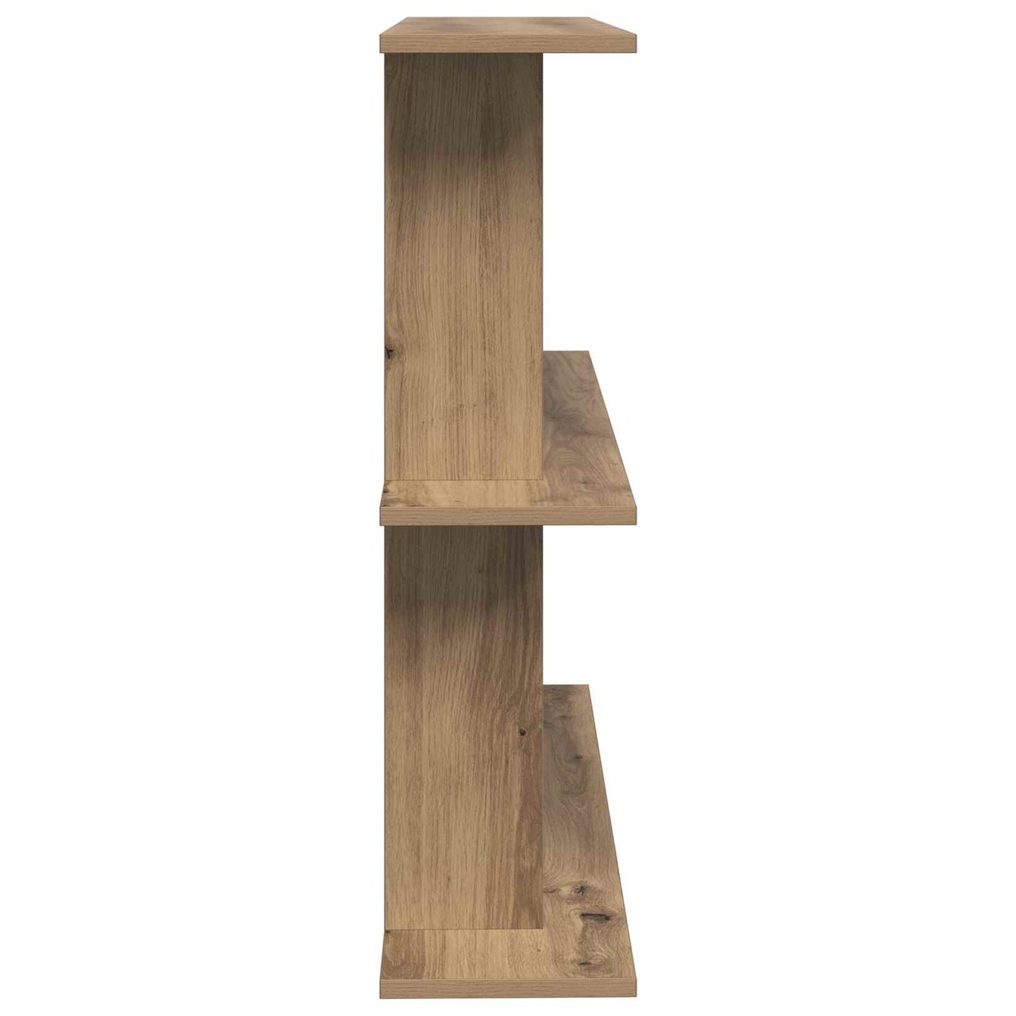 vidaXL Wall Shelf Wall-Mounted Brown 100 x 20 x 75 cm Engineered Wood