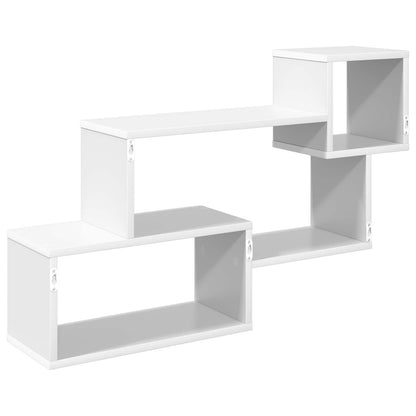 vidaXL Floating Shelf Wall-Mounted White 87 x 20 x 55 cm