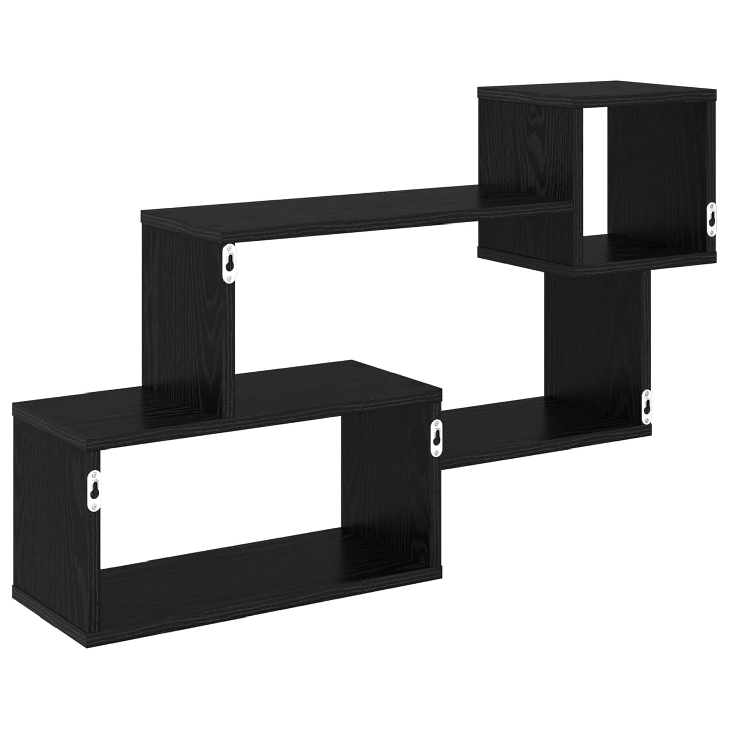 vidaXL Floating Shelf Wall-Mounted Black 87 x 20 x 55 cm