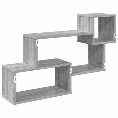vidaXL Floating Shelf Wall-Mounted Grey 87 x 20 x 55 cm