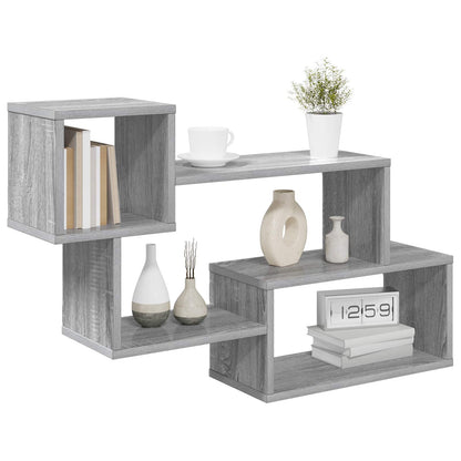 vidaXL Floating Shelf Wall-Mounted Grey 87 x 20 x 55 cm