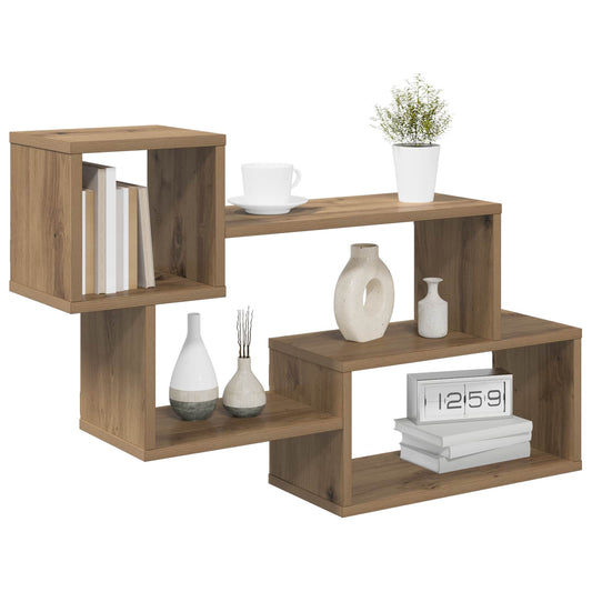 vidaXL Floating Shelf Wall-Mounted Artisan Oak 87 x 20 x 55 cm