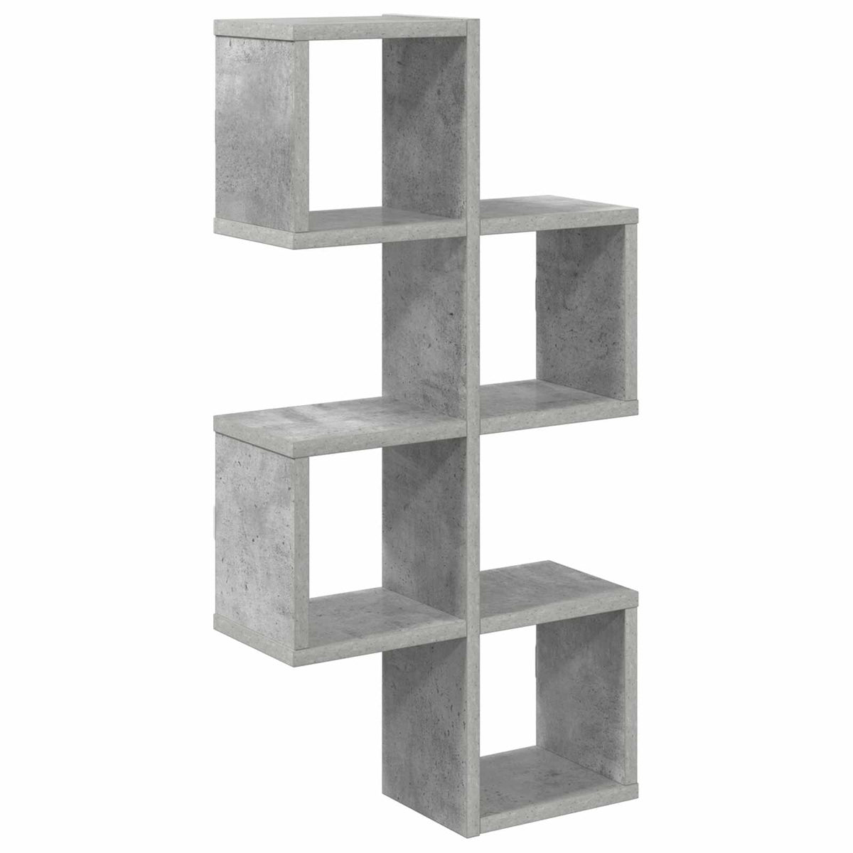 vidaXL Wall Shelf Wall-Mounted Concrete Grey 39 x 15 x 76 cm