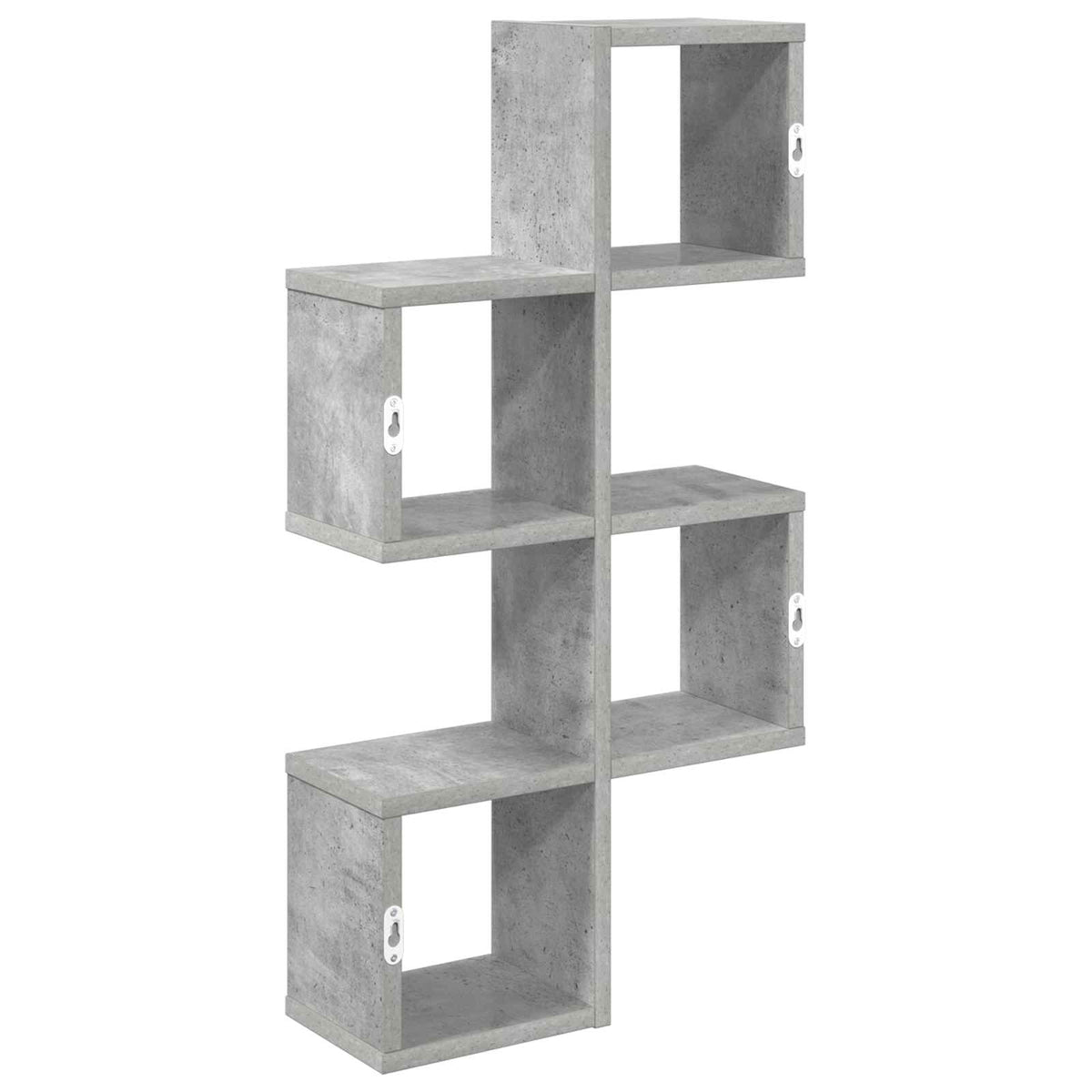 vidaXL Wall Shelf Wall-Mounted Concrete Grey 39 x 15 x 76 cm